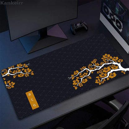 Purple Sakura Mouse Pad Large Mousepads PC Gamer Mousepad Office Mouse Mats Kawaii Desk Mat Rubber Keyboard Mats Gifts