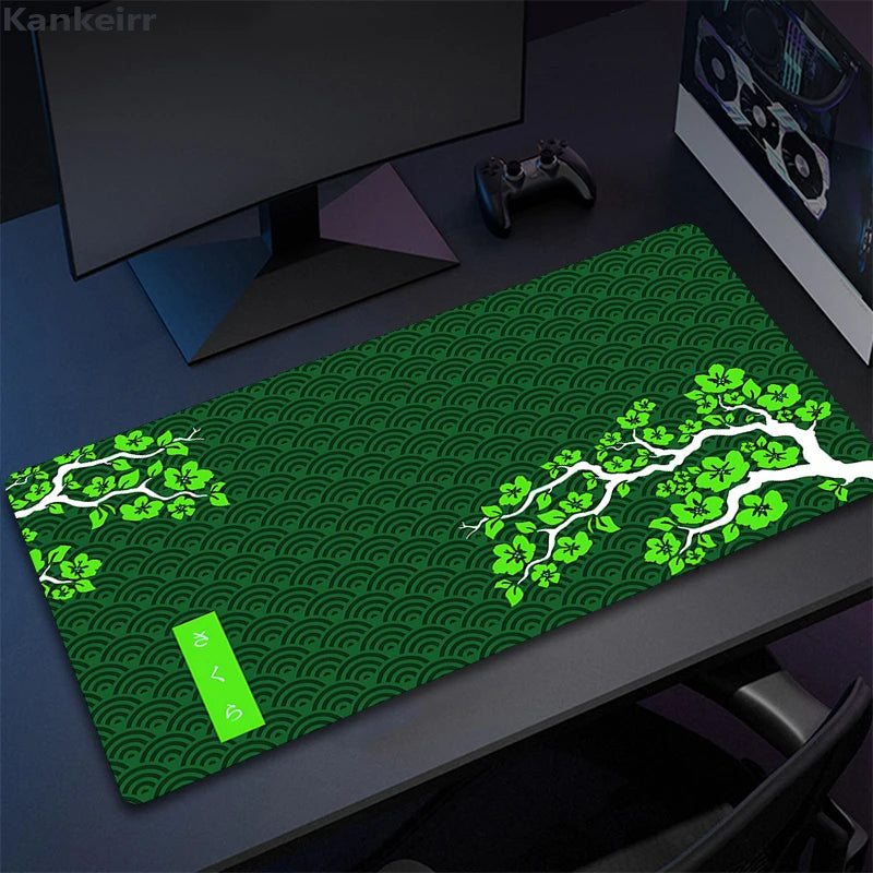 Purple Sakura Mouse Pad Large Mousepads PC Gamer Mousepad Office Mouse Mats Kawaii Desk Mat Rubber Keyboard Mats Gifts