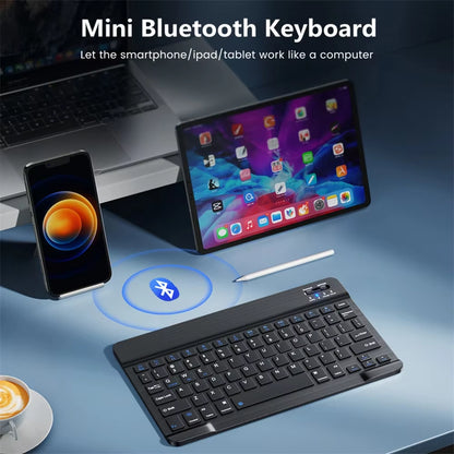 Mini Bluetooth Keyboard RGB Wireless Keyboard 10 Inch Backlit Keyboard Backlight Touchpad Keyboard for IOS Android Windows Ipad
