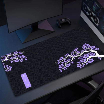 Purple Sakura Mouse Pad Large Mousepads PC Gamer Mousepad Office Mouse Mats Kawaii Desk Mat Rubber Keyboard Mats Gifts