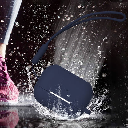 Airpods Pro 2 Case, Silicone Airpods Pro 2Nd Gen [2022] Cover with Keychain/Handstrap-Midnight Blue