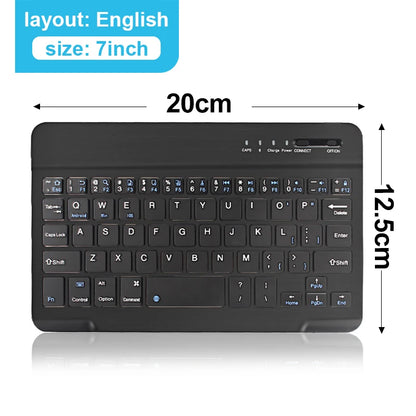 Mini Bluetooth Keyboard RGB Wireless Keyboard 10 Inch Backlit Keyboard Backlight Touchpad Keyboard for IOS Android Windows Ipad